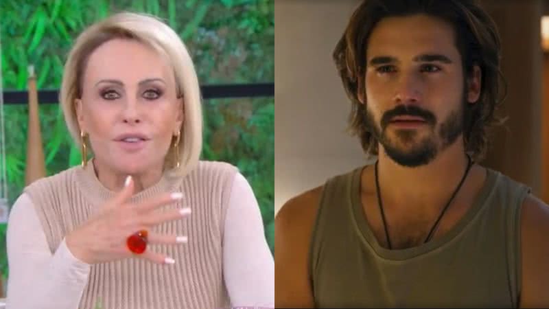 Ana Maria Braga no Mais Você e Rudá (Nicolas Prattes) de Mania de Você - Reprodução/Globo