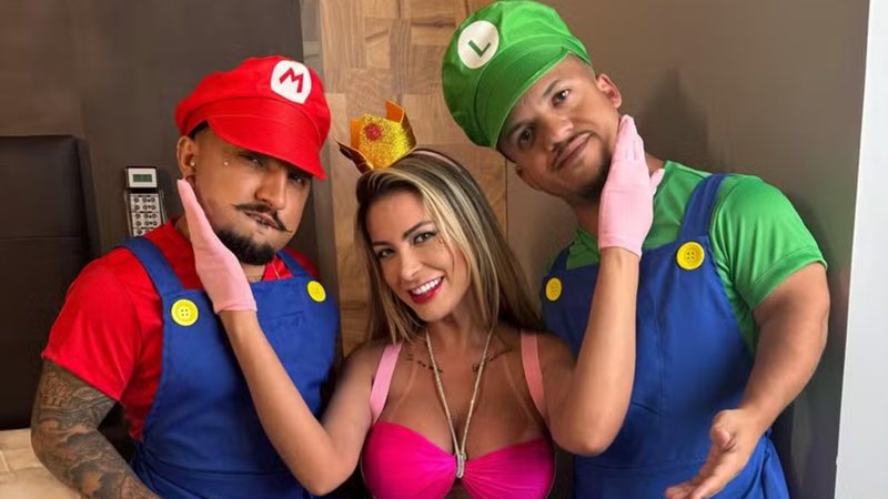 Andressa Urach, Pistolinha e Big - Divulgação