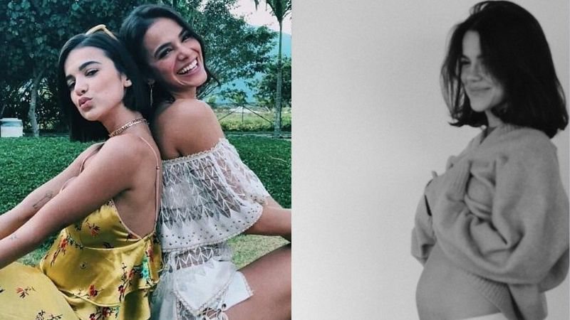 Amiga de Manu Gavassi, Bruna Marquezine reage a anúncio de gravidez; cantora compartilhou notícia nesta sexta-feira (08) - Reprodução/Instagram