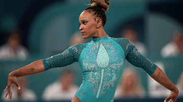 Rebeca Andrade na final do solo dos Jogos Olímpicos de Paris - Alexandre Loureiro/COB