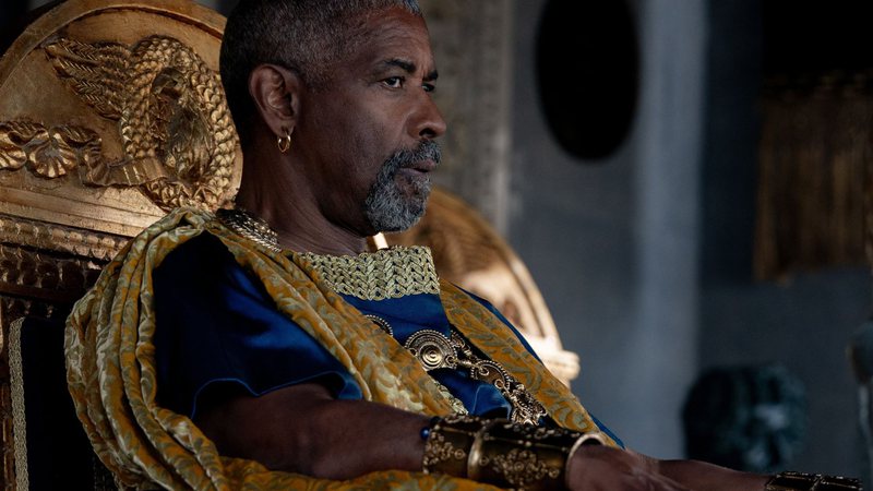 Denzel Washington em Gladiador 2 - Divulgação/Paramount Pictures