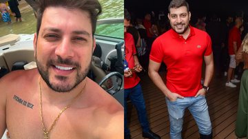 Ex-BBB Caio Afiune sofre acidente com faca e limita movimento do pé: ‘Não está mexendo’ - Reprodução/Instagram e Reprodução/Araujo/Agnews