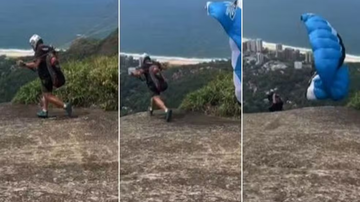 Homem morre ao cair de parapente no Rio de Janeiro - Reprodução/ X