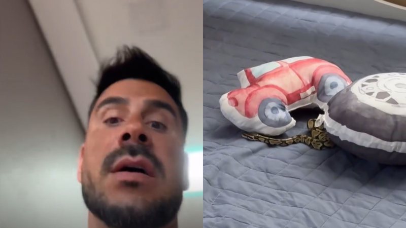 Gente? Julio Rocha se desespera ao encontrar serpente na cama dos filhos: ‘Quinta vez’ - Reprodução/Instagram