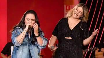 Luiza Martins e Marília Mendonça cantando juntas - Foto: Divulgação