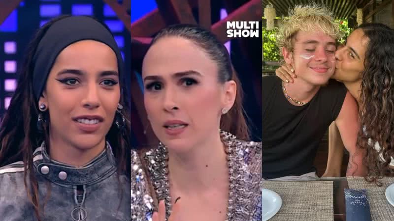 Marina Sena, Tatá Werneck e Juliano Floss - Reprodução/Multishow/Instagram/SBT