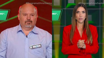 Milton e Patrícia Abravanel no Show do Milhão - Reprodução/SBT