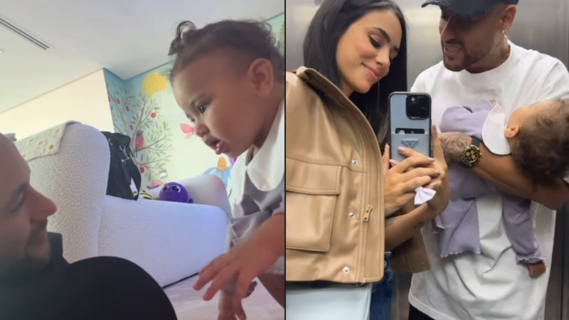 Em família! Neymar exibe momento íntimo com a filha após se lesionar - Reprodução/ Instagram