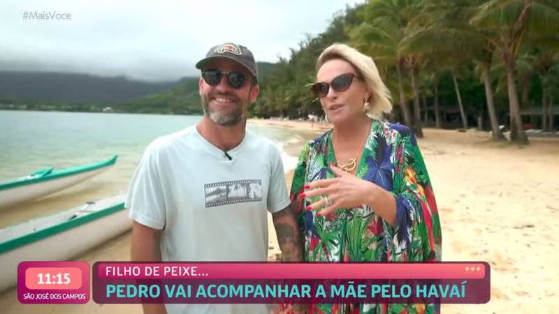 Filho mais novo de Ana Maria Braga surpreende e aparece no programa da mãe - Reprodução/ Globo