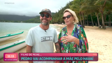 Filho mais novo de Ana Maria Braga surpreende e aparece no programa da mãe - Reprodução/ Globo