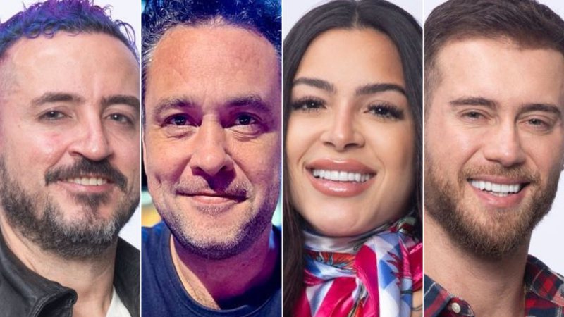 Montagem de fotos de Fernando Presto, Juninho Bill, Luana Targino e Yuri Bonotto, peões de A Fazenda 16 - Foto: Reprodução/RecordTV