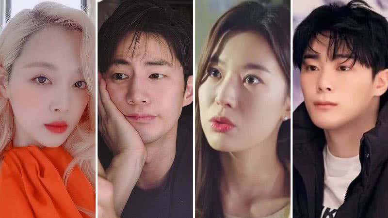 Sulli, Song Jae-rim, Park Boram e Moonbin - Reprodução/Instagram