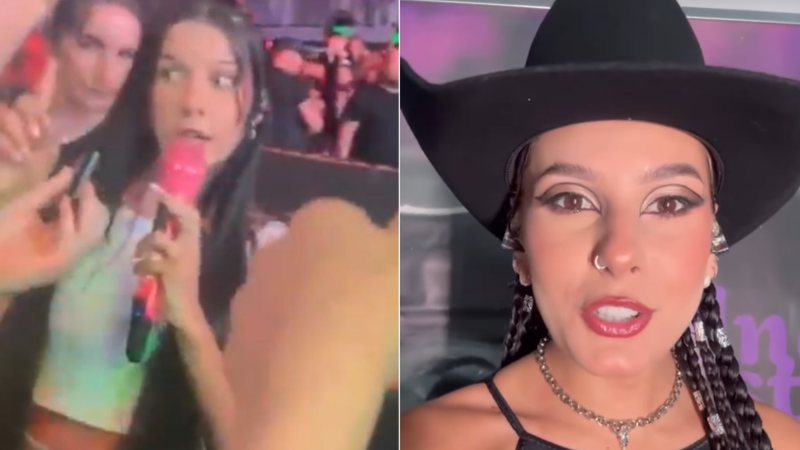 Ana Castela enfrenta fã durante show - Reprodução / Instagram