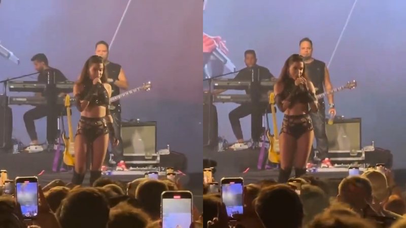 Anitta criticou um fã durante show - Reprodução/Instagram