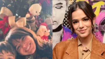 Discreta, Bruna Marquezine surge em evento com a família de João Guilherme - Reprodução/Instagram