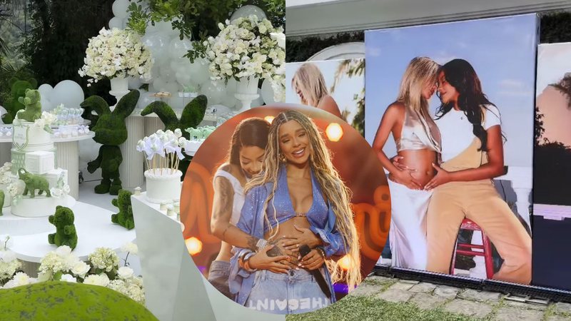 Veja todos os detalhes do chá revelação de Ludmilla e Brunna: decoração impressiona! - Reprodução/Instagram