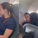 Vídeo: Passageira causa tumulto em avião após mulher se recusar a trocar de assento - Reprodução/ X