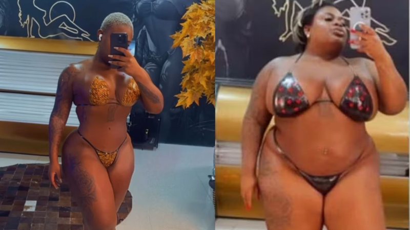 Com 74 kg a menos, Jojo Todynho volta a expor forma física: 'Comparação' - Reprodução/Instagram