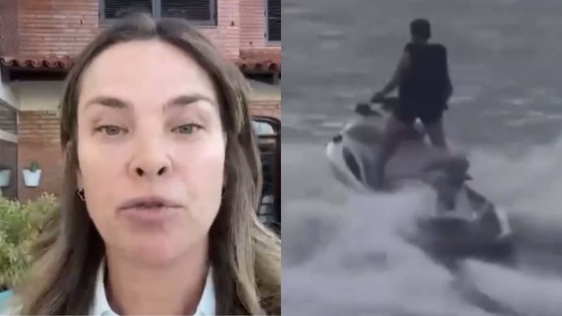 Letícia Birkheuer detona ex-marido; filho de 13 anos é filmado pilotando sozinho uma moto aquática e modelo se manifesta - Reprodução/Instagram