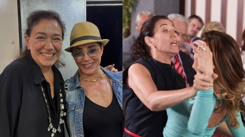 Lilia Cabral esbarra com Christiane Torloni e fãs reagem: 'Pereirão e Tereza Cristina' - Reprodução/Instagram e Reprodução/Globo