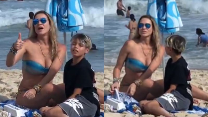 Luana Piovani se estressa com fãs em praia do RJ: ‘Já deu, né?’ - Reprodução/ Instagram