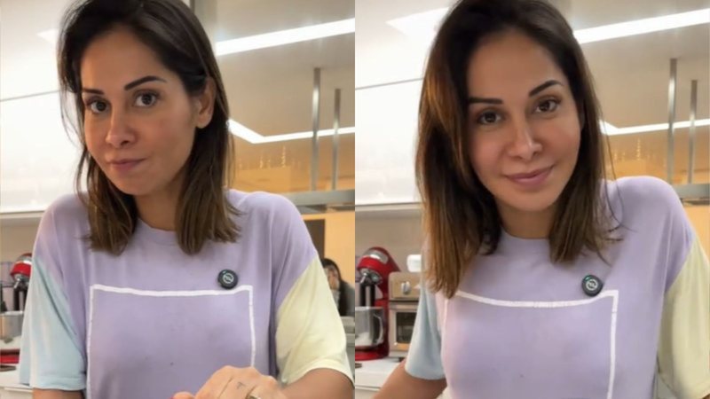 Grávida do terceiro filho, Maíra Cardi expõe medo em gestação: 'Tô arrasada!' - Reprodução/Tik Tok