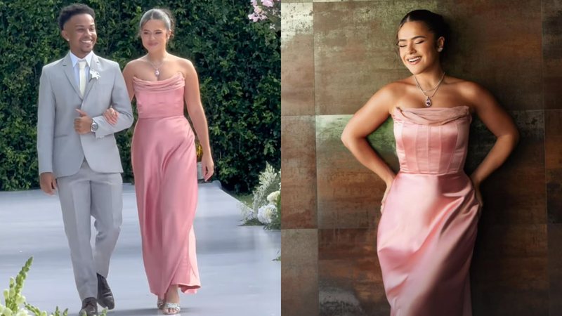 Maisa aposta em look rosa para o casamento de Larissa Manoela; veja detalhes do evento! - Reprodução/Instagram