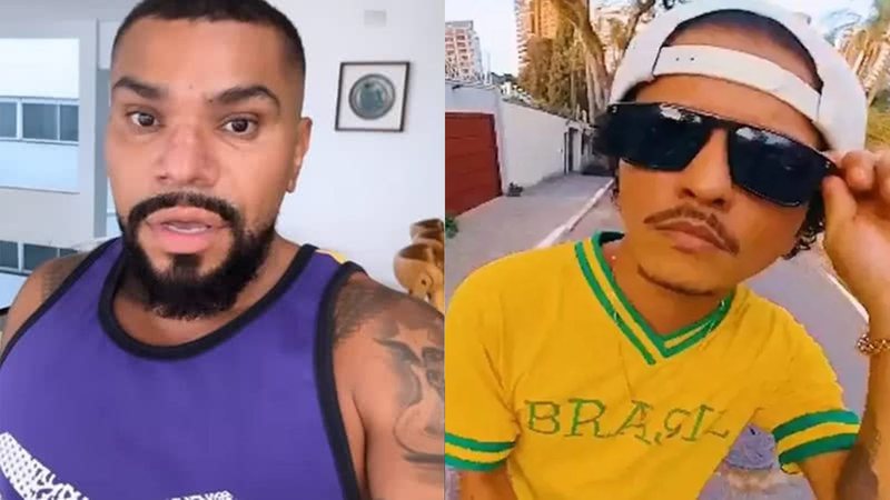 Naldo Benny falou sobre sua relação com Bruno Mars - Reprodução/Instagram