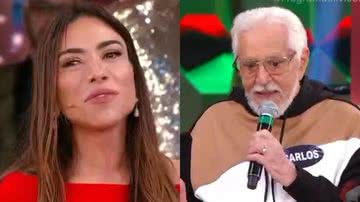 Patrícia Abravanel e Carlos Alberto de Nóbrega no Programa Silvio Santos - Reprodução/SBT