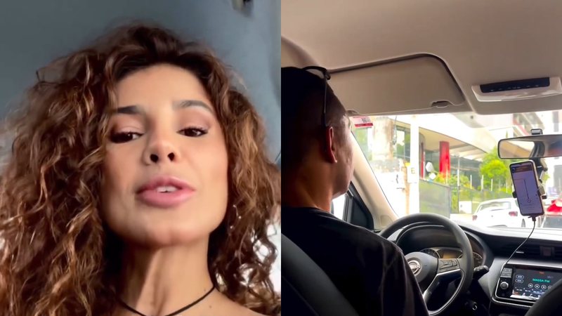 Paula Fernandes fez uma pegadinha em um carro de aplicativo em São Paulo - Reprodução/Instagram