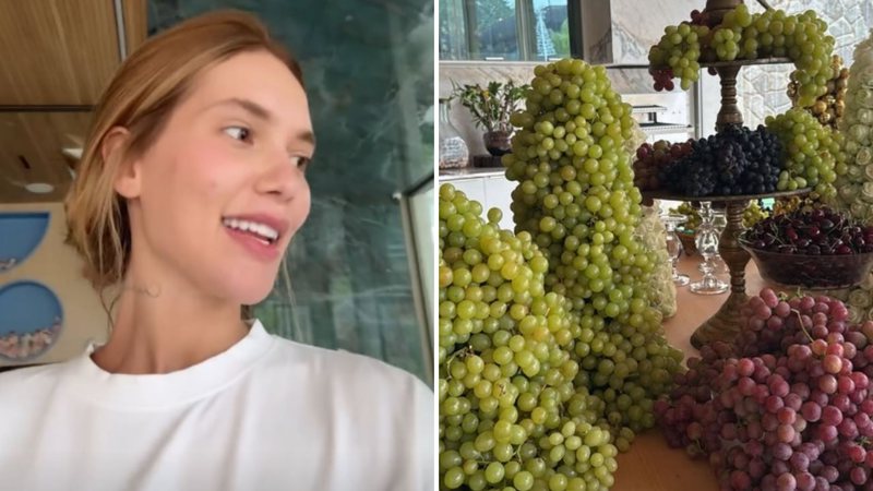 Precisa disso tudo? Virginia mostra quantidade exorbitante de uvas na ceia: 'Absurdo' - Reprodução/Instagram