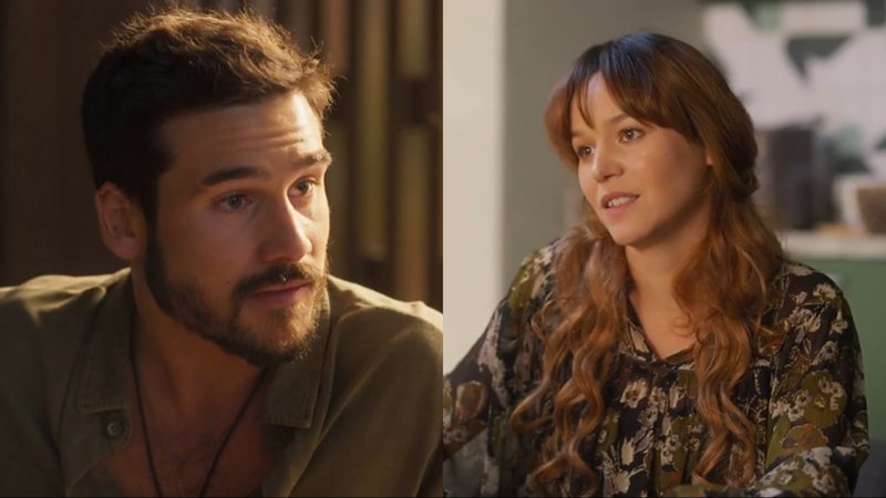 Rudá (Nicolas Prattes) e Filipa (Joana de Verona) de Mania de Você - Reprodução/Globo