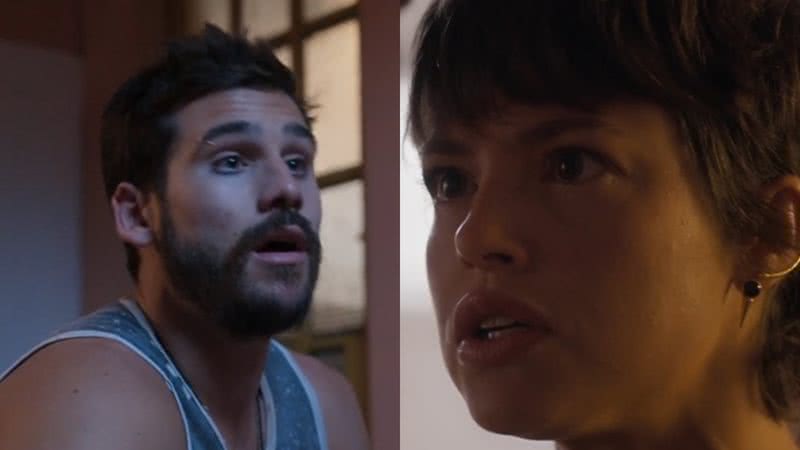 Rudá (Nicolas Prattes) e Luma (Agatha Moreira) de Mania de Você - Reprodução/Globo