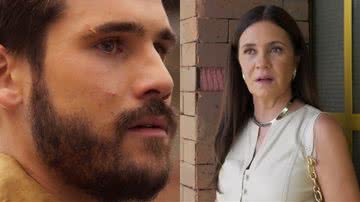 Rudá (Nicolas Prattes) e Mércia (Adriana Esteves) de Mania de Você - Reprodução/Globo