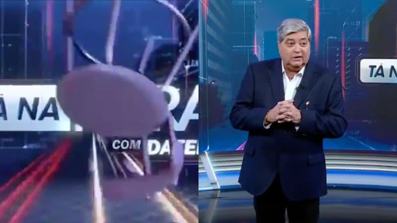 SBT tem jogada de mestre e adiciona cadeirada a vinheta de Datena; veja o vídeo! - Reprodução/SBT