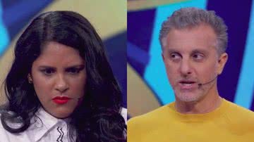 Talitha Costa e Luciano Huck no Quem Quer Ser um Milionário, do Domingão com Huck - Reprodução/Globo