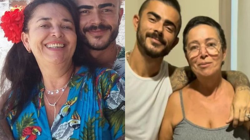 A ex-BBB Tereza Souza com o filho caçula Ettory David, que luta contra as drogas - Reprodução/Instagram