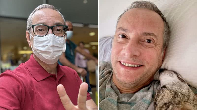 O jornalista José Roberto Burnier mostra recuperação após infarto: "Mais fácil" - Reprodução/Instagram