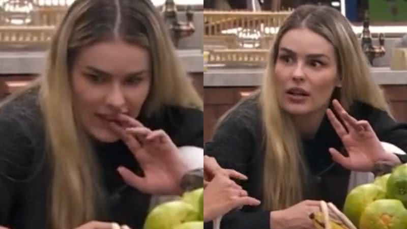 BBB 19: Yasmin Brunet implora por biscoito água e sal - Reprodução/TV Globo