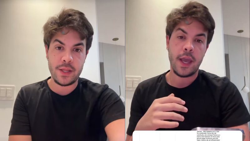 Alvaro desabafou ao ser exposto em planilha - Reprodução/Instagram