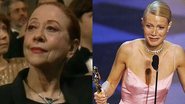 Fernanda Montenegro e Gwyneth Paltrow no Oscar de 1999 - Reprodução/YouTube e Instagram