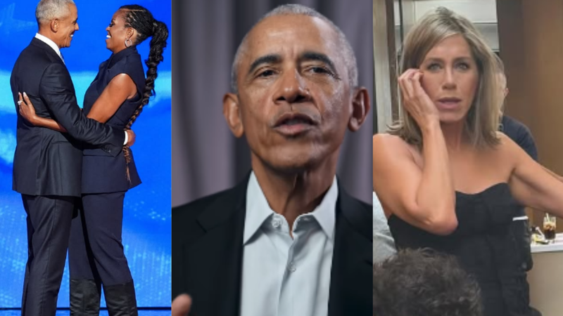 Barack Obama e Jennifer Aniston estariam vivendo romance, ex-presidente deve anunciar o divórcio - Reprodução/ Instagram