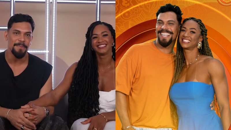 Vinícius e Aline estão confinados no BBB 25 - Reprodução/Globo