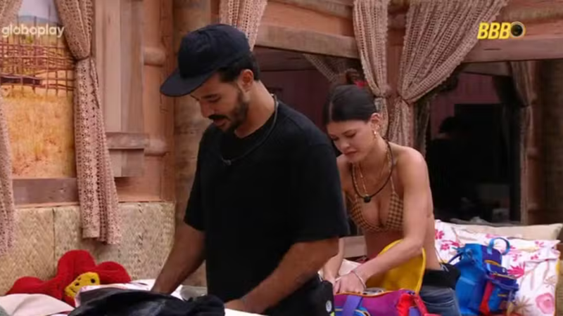 BBB 25: Vitória Strada e Mateus tem DR antes de Paredão do BBB 25: 'Sinto falta" - Reprodução/ Globoplay