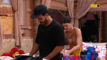 BBB 25: Vitória Strada e Mateus tem DR antes de Paredão do BBB 25: 'Sinto falta" - Reprodução/ Globoplay