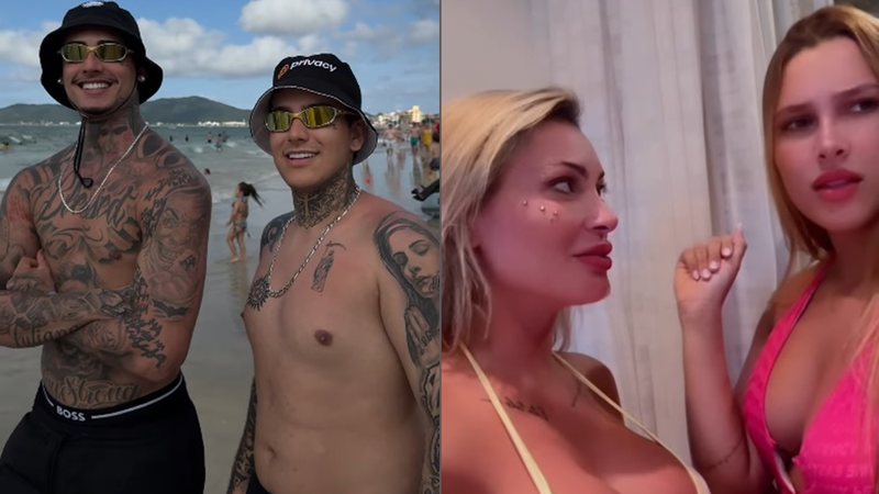 Cassiano França, Arthur Urach, Andressa Urach e Gabi Ayala - Reprodução/Instagram