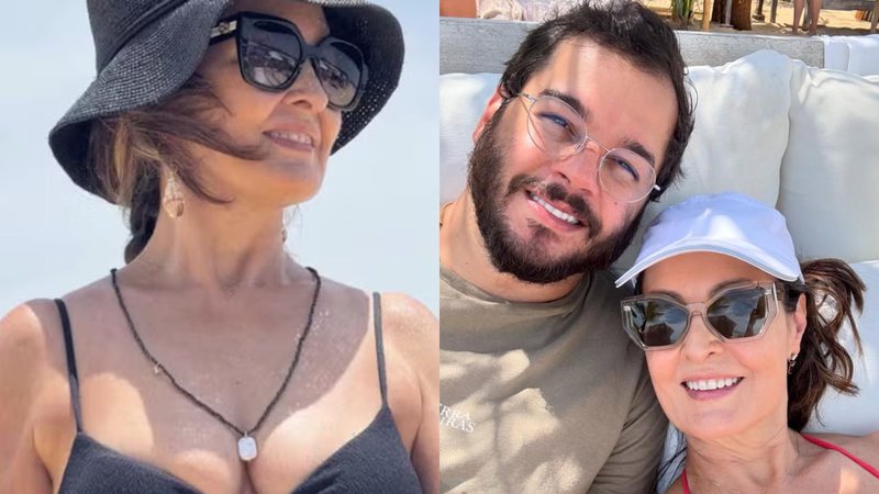 Fátima Bernardes inicia o ano em clima de amor e compartilha fotos ao lado do namorado - Reprodução/Instagram