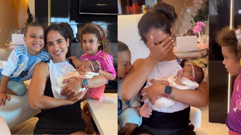 Camilla Camargo, filha de Zezé Di Camargo, posta foto com a irmã; filha do cantor com Graciele Lacerda nasceu dia 25 de dezembro - Reprodução/Instagram