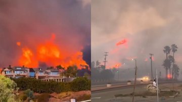 Incêndio em Los Angeles ameaça atingir a Calçada da Fama - Reprodução/ Instagram