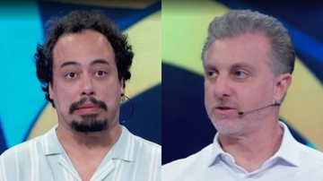 João Claudio e Luciano Huck no Quem Quer Ser um Milionário, do Domingão - Reprodução/Globo